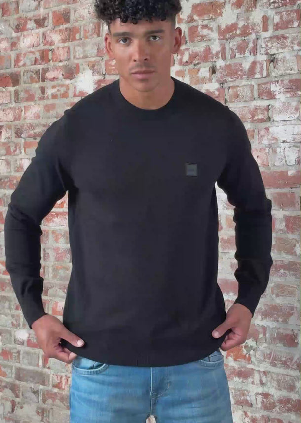 Hugo Boss Truien Kanovano sweater - black