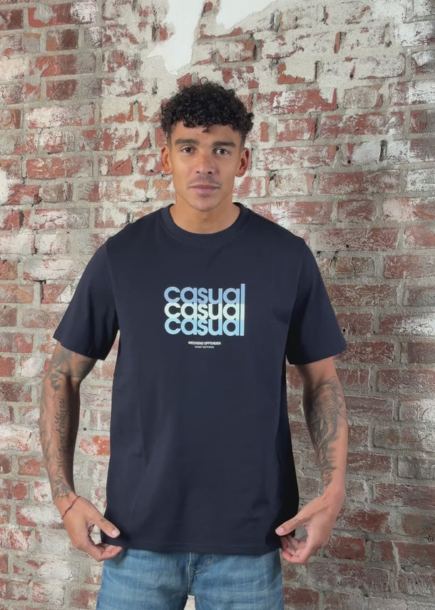 Weekend Offender T-shirts W.O.L. - navy