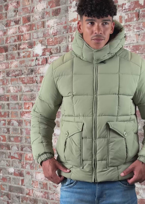 Marshall Artist Jassen Yukon bubble jacket - clay