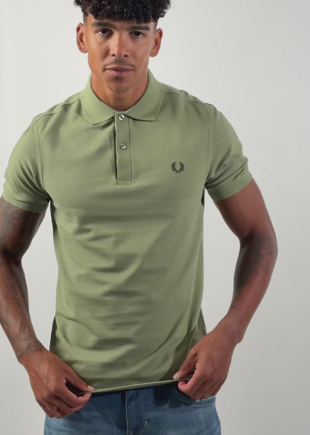Fred Perry Polo's The fred perry shirt - olivmnt ngtgreen