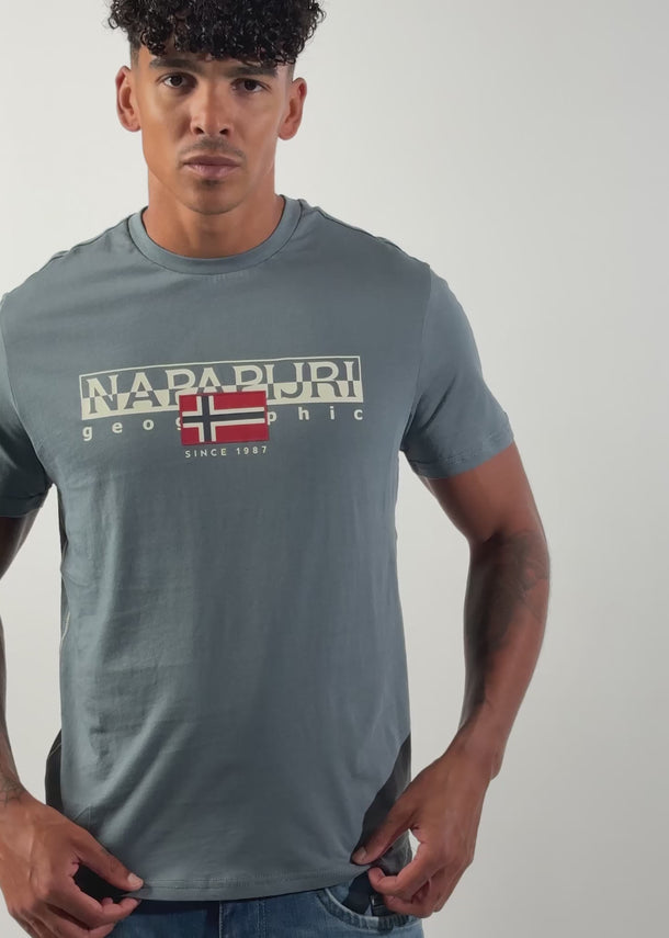 Napapijri T-shirts S aylmer - stormy weat