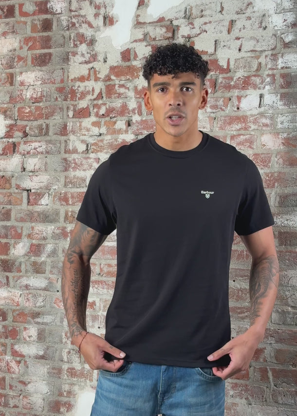 Barbour T-shirts Essential sports tee - black