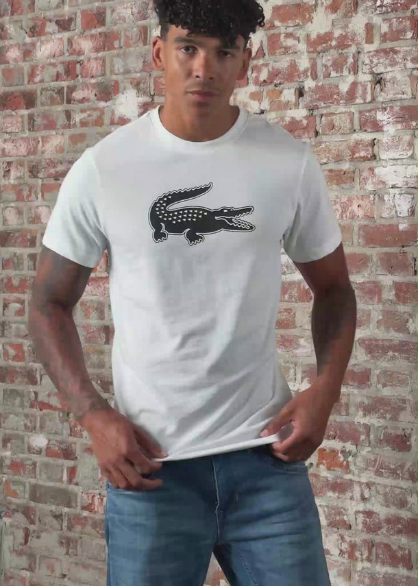 Lacoste T-shirts Lacoste logo t-shirt - white black