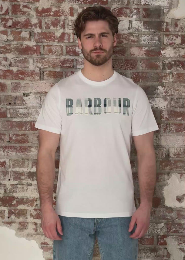 Barbour T-shirts Barbour thurford t-shirt - white