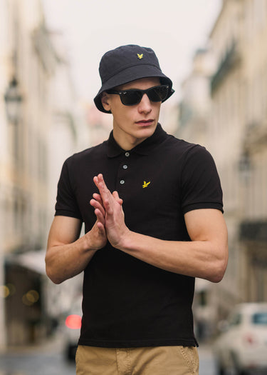 Lyle & Scott Bucket Hats Cotton twill bucket hat - jet black ss