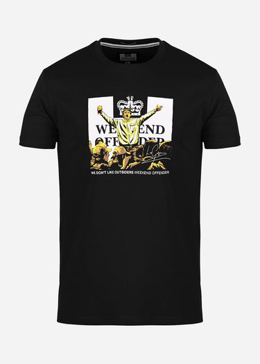 Weekend Offender T-shirts  Leo gregory tee - black 