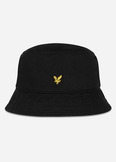Lyle & Scott Bucket Hats Cotton twill bucket hat - jet black ss